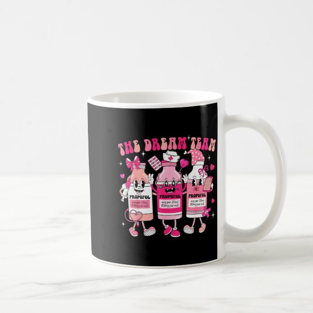 Caneca De Café The Dream Team Retro Groovy Nurse Medical Nursing  (Direita)