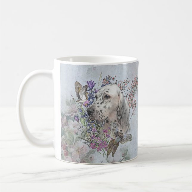 Caneca De Café The English Setter Portrait , art (Esquerda)