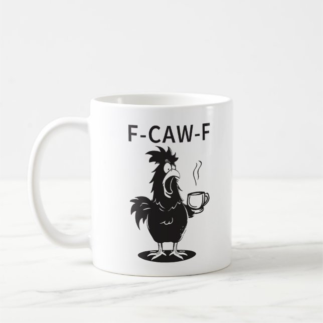 Caneca De Café The "F-CAW-F" Chaotic Chicken Coffee Mug (Esquerda)