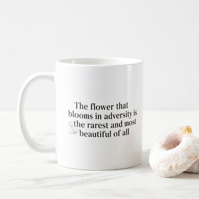 Caneca De Café The Flower That Blooms in Adversity (Com Donut)