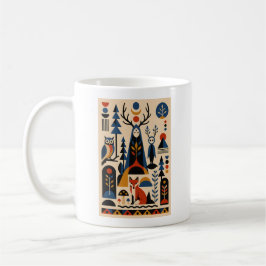Caneca De Café The Forest Remembers – Geometric Art Mug