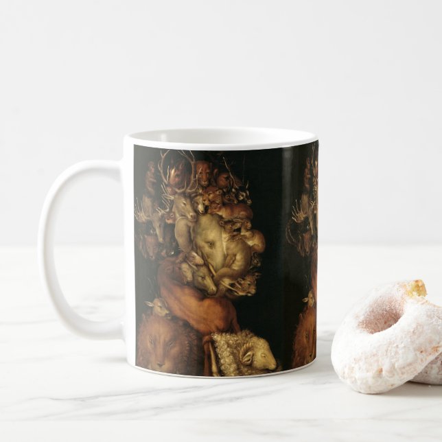 Caneca De Café The Four Elements: Earth - Giuseppe Arcimboldo (Com Donut)