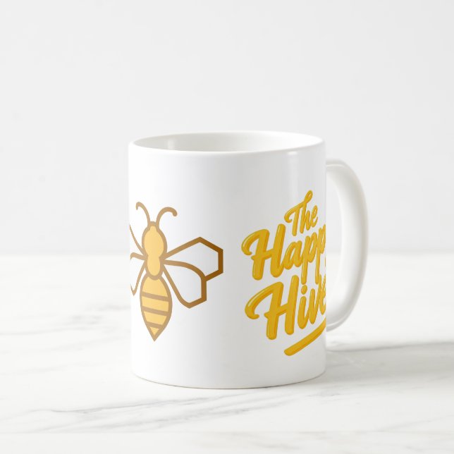 Caneca De Café the happy hive (Frente Esquerda)