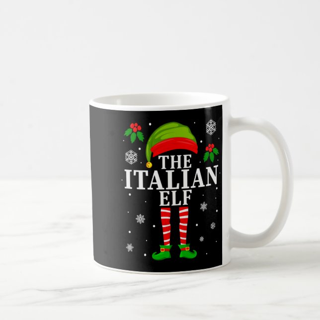 Caneca De Café The Italian Elf Family Matching Christmas Pajama L (Direita)