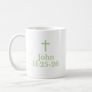 Caneca De Café The John 11:25-26 Mug