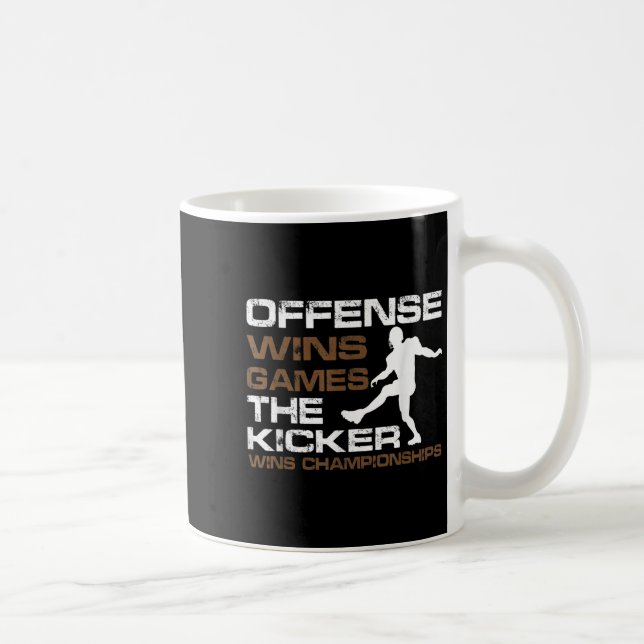 Caneca De Café The Kicker Wins Chamonships Funny Quote Football C (Direita)