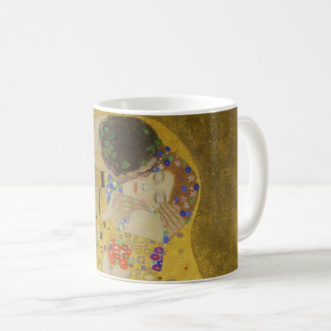 Caneca De Café The kiss - Gustav Klimt (Frente Esquerda)