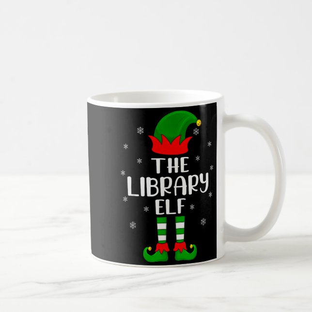 Caneca De Café The Library Elf Christmas Party Matching Family Xm (Direita)