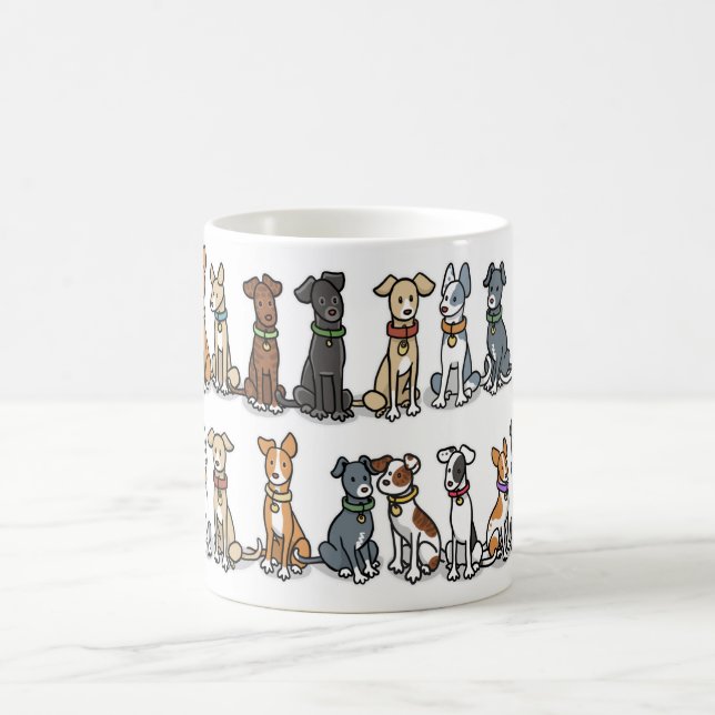 Caneca De Café The Lineup Dog Mug (Centro)