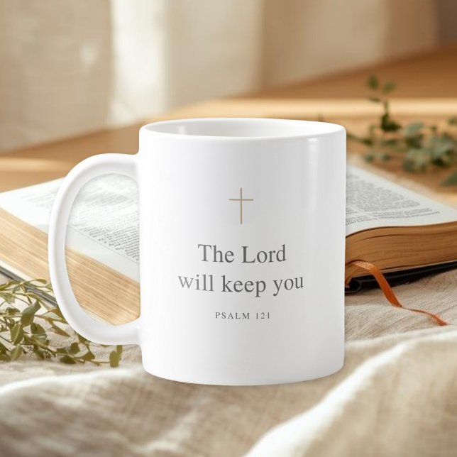 Caneca De Café The Lord Will Keep You – Psalm 121 Mug (Criador carregado)