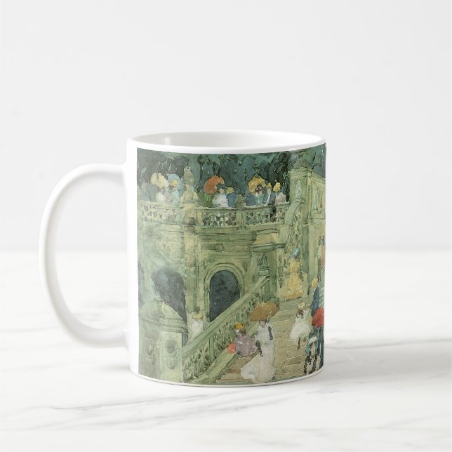 Caneca De Café The Mall, Central Park de Maurice Prendergast (Esquerda)
