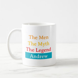 Caneca De Café The Men, The Myth, The Legend personalizado 