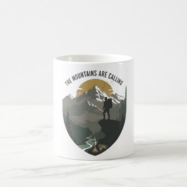 Caneca De Café The Mountains Are Calling (Centro)