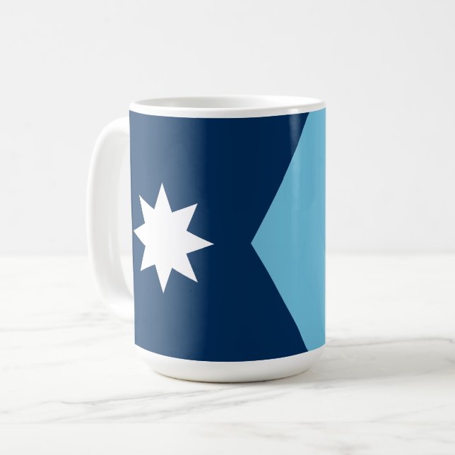 Caneca De Café The new Flag of Minnesota State (Frente Esquerda)