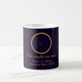 Caneca De Café The Night We Met Star Map –Celestial love design