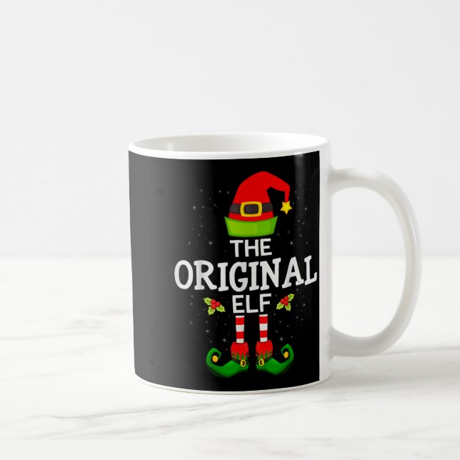 Caneca De Café The Original Elf Christmas Family Matching Pajama  (Direita)
