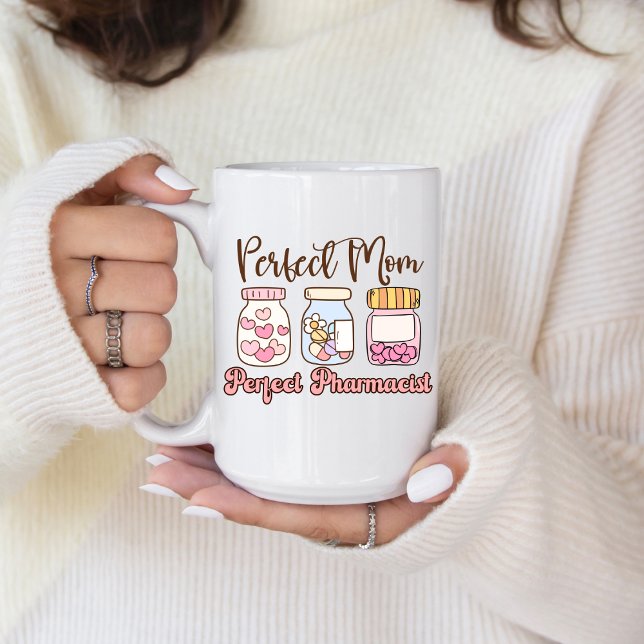 Caneca De Café The Perfect Blend: Pharmacist & Mom Coffee Mug (The Perfect Blend: Pharmacist & Mom coffee mug)
