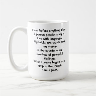 Caneca De Café The Poet's Creed Mug