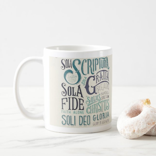 Caneca De Café The Protestant Reformation mug (Com Donut)
