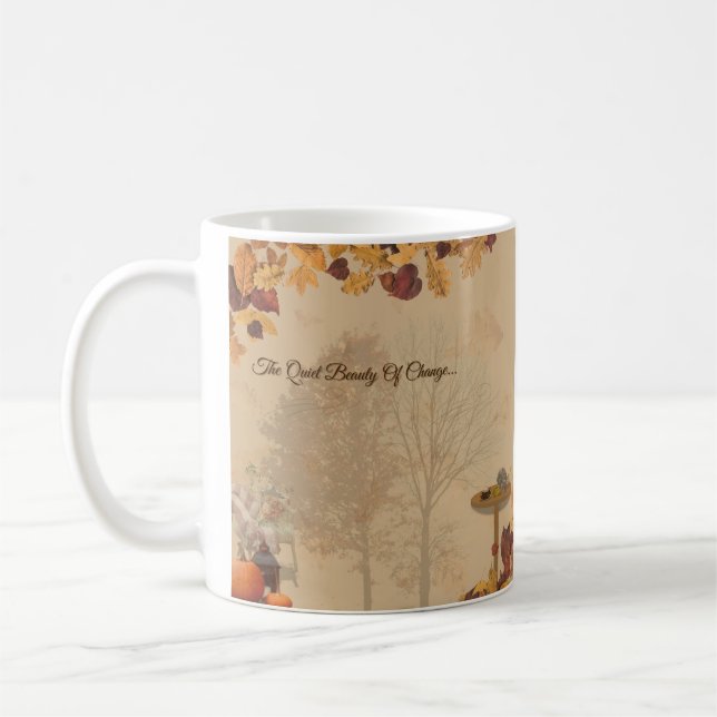 Caneca De Café The Quiet Beauty Of Change _ Autumn Serenity Mug (Esquerda)