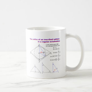 Caneca De Café The radius of an inscribed sphere in octahedron
