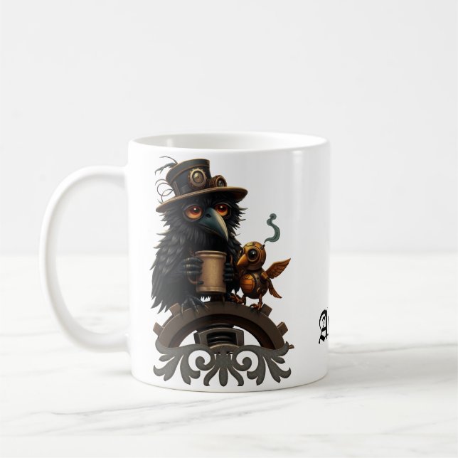 Caneca De Café The raven powered by Coffee (Esquerda)