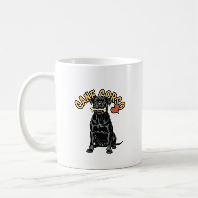 Caneca De Café The Roman Bodyguard: Cane Corso "Guardian" Mug (Esquerda)