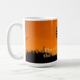 Caneca De Café The Slower the Pace, Farm Windmill Sunset