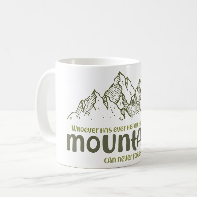 Caneca De Café The Voice of the Mountains (Frente Esquerda)