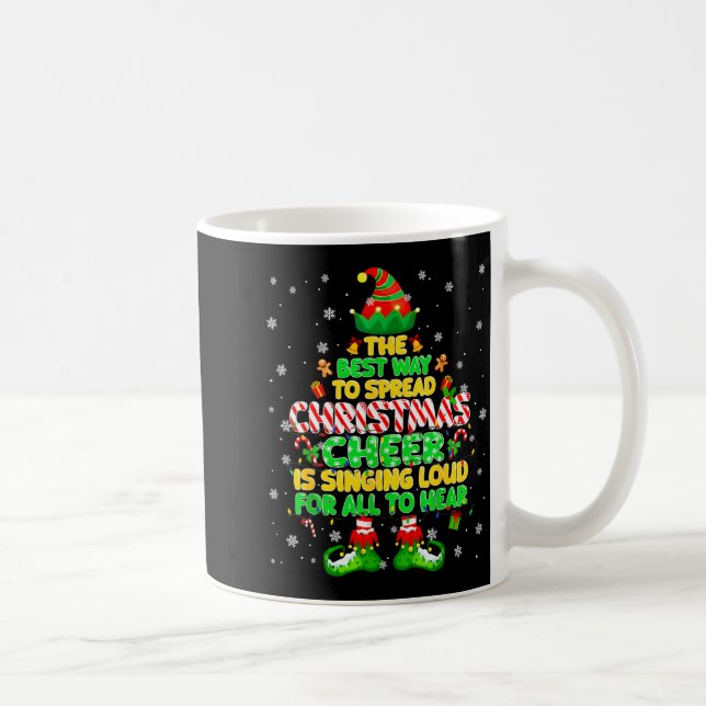Caneca De Café The Way To Spread Christmas Elf Xmas Boys Mens Kid (Direita)