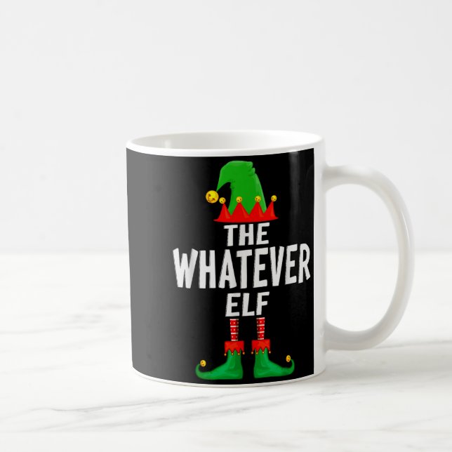 Caneca De Café The Whatever Elf Matching Family Christmas  (Direita)