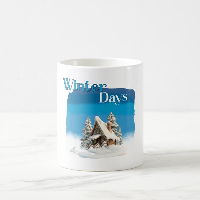 Caneca De Café The Winter Days December Christmas  (Centro)
