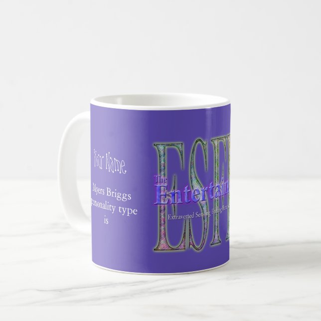 Caneca De Café theEntertainer de ESFP (Frente Esquerda)