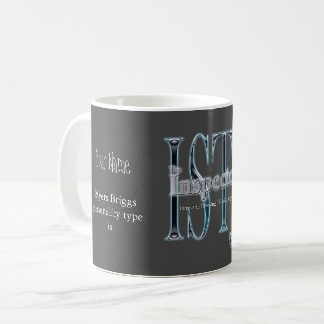 Caneca De Café theInspector de ISTJ (Frente Esquerda)