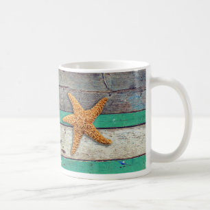 Caneca De Café Theme Starfish Rustic Casamento