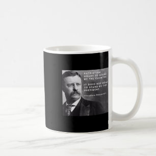 Caneca De Café Theodore Roosevelt Pró-democracia Anti-trump Patri