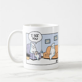 Caneca De Café Therapist Ghost tells Patient Ghost is seen