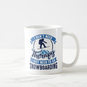 Caneca De Café Therapy Snowboard