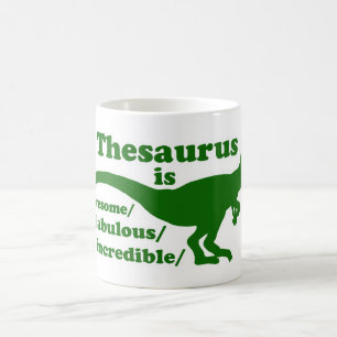 Caneca De Café Thesaurus Dinossaur é demais