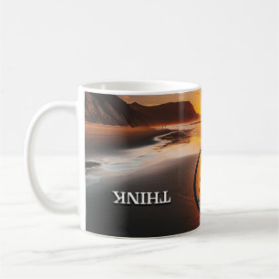 Caneca De Café Think Recovery Slogan Sunrise Mug