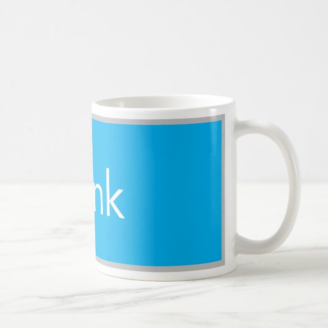Caneca De Café Think Skateboarding Tasse (Direita)