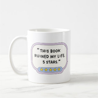 Caneca De Café This Book Ruined My Life 5 Stars
