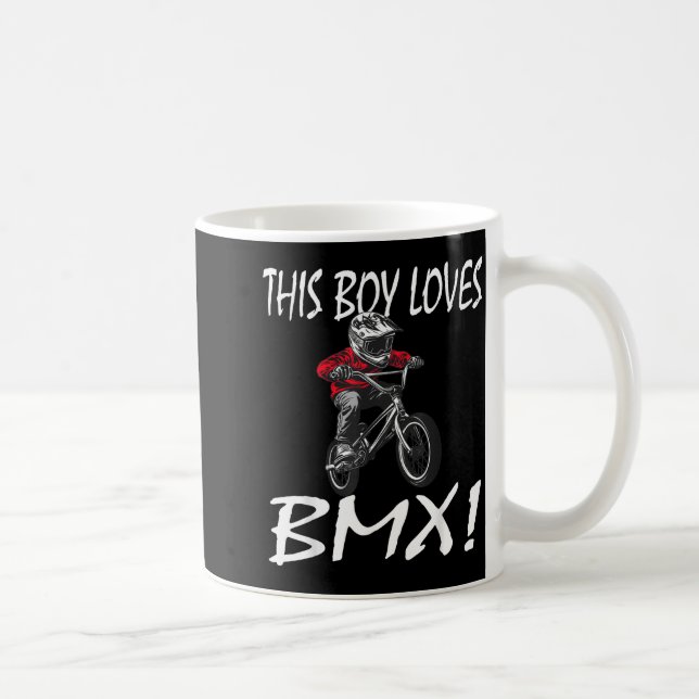 Caneca De Café This Boy Loves Bmx, Kids Bmx  (Direita)