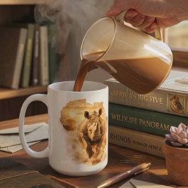 Caneca De Café This Is Africa Rhino | African Strength Wildlife