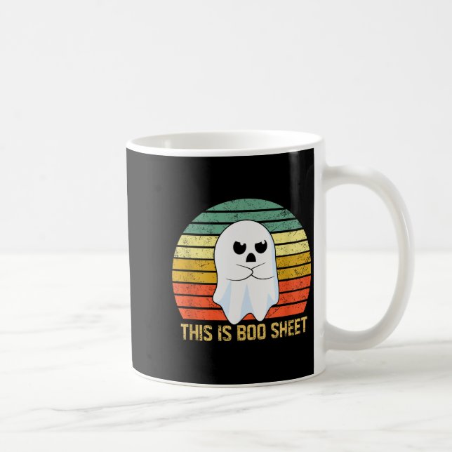 Caneca De Café This Is Boo Sheet Bull Funny Halloween Ghost  (Direita)