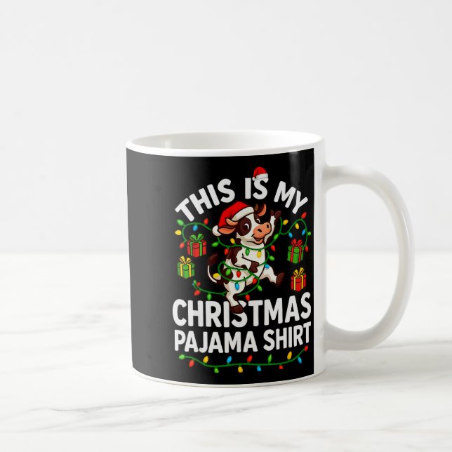 Caneca De Café This Is My Christmas Pajama Shirt Funny Christmas  (Direita)