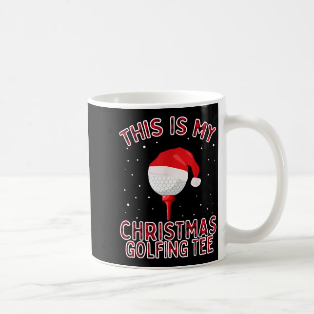 Caneca De Café This Is My Christmas Pajama Shirt Funny Golf Tee G (Direita)
