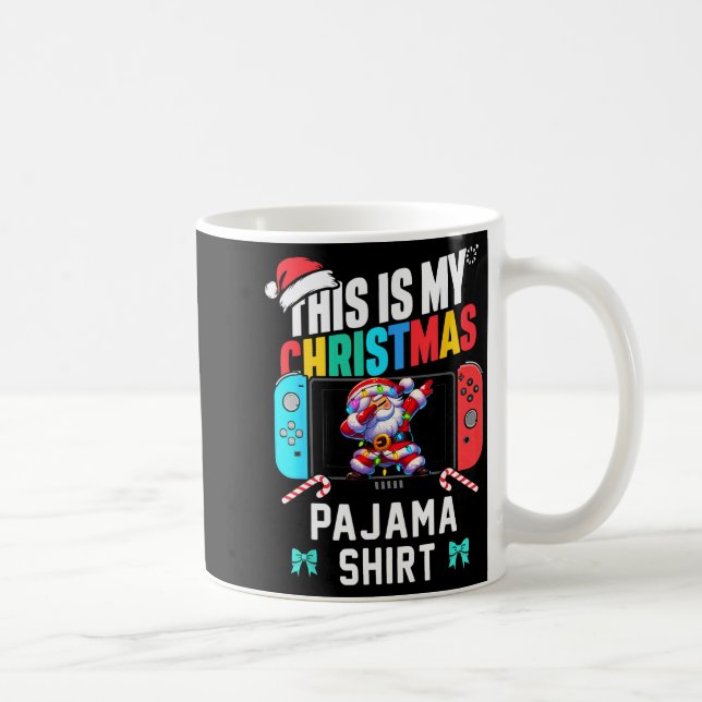Caneca De Café This Is My Christmas Pajama Video Game Gamer Boys  (Direita)