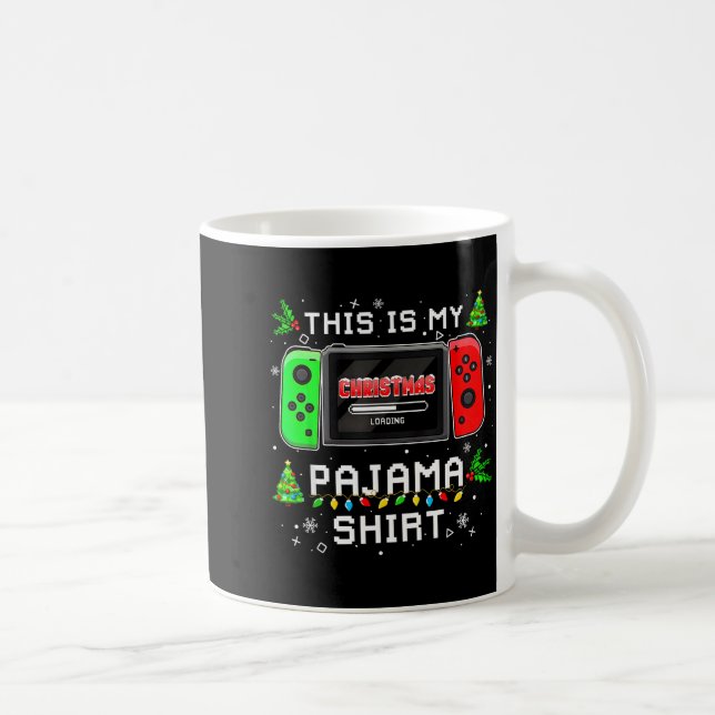 Caneca De Café This Is My Christmas Pajama Video Game Gamer Boys  (Direita)