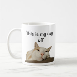 Caneca De Café This is My Day Off Cat